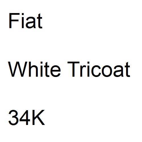 Fiat, White Tricoat, 34K.